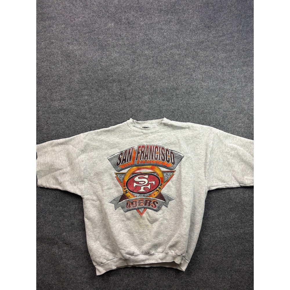 Vintage San Francisco 49ers Sweatshirt Mens XL Gray 1995 NFL Crewneck Tultex